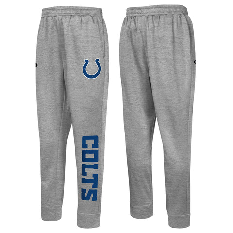 Outerstuff NFL Men's Side Line Elastic Tech Jogger, Indianapolis Colts, Gray