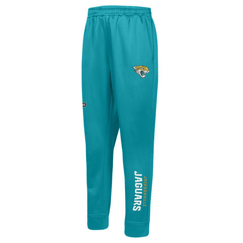 Outerstuff NFL Men's Side Line Elastic Tech Jogger, Jacksonville Jaguars, Team Color