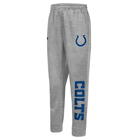 Outerstuff NFL Men's Side Line Elastic Tech Jogger, Indianapolis Colts, Gray