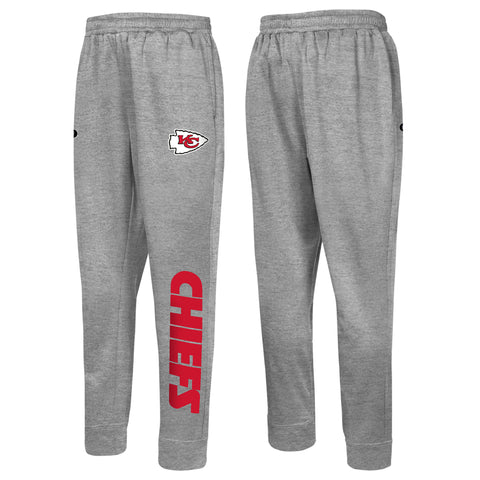 Outerstuff NFL Men's Kansas City Chiefs Side Line Elastic Tech Jogger