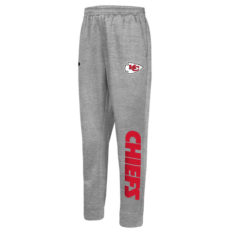 Outerstuff NFL Men's Kansas City Chiefs Side Line Elastic Tech Jogger