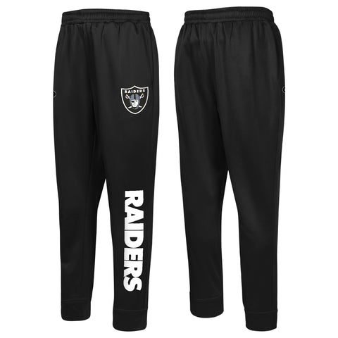 Outerstuff NFL Men's Side Line Elastic Tech Jogger, Las Vegas Raiders, Team Color