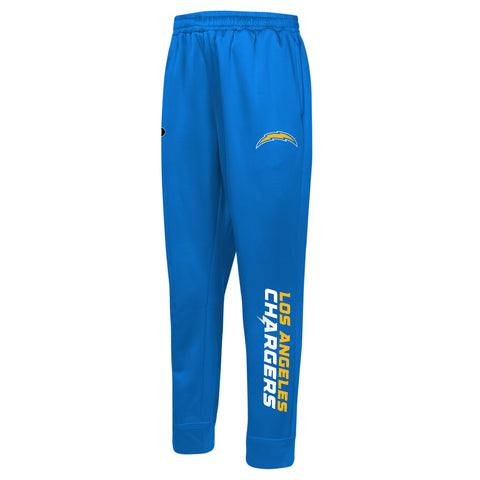 Outerstuff NFL Men's Side Line Elastic Tech Jogger, Los Angeles Chargers, Team Color