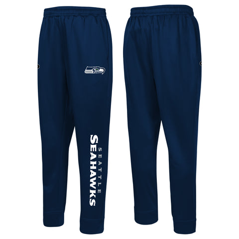 Outerstuff NFL Men's Seattle Seahawks Side Line Elastic Tech Jogger