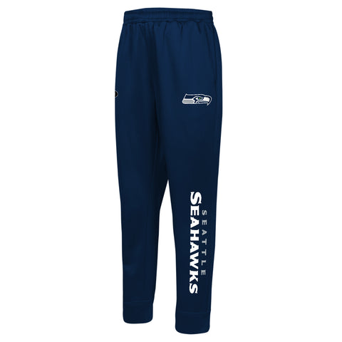 Outerstuff NFL Men's Seattle Seahawks Side Line Elastic Tech Jogger