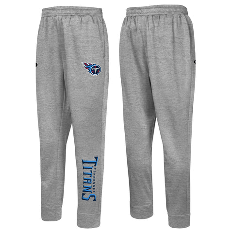 Outerstuff NFL Men's Side Line Elastic Tech Jogger, Tennessee Titans, Gray