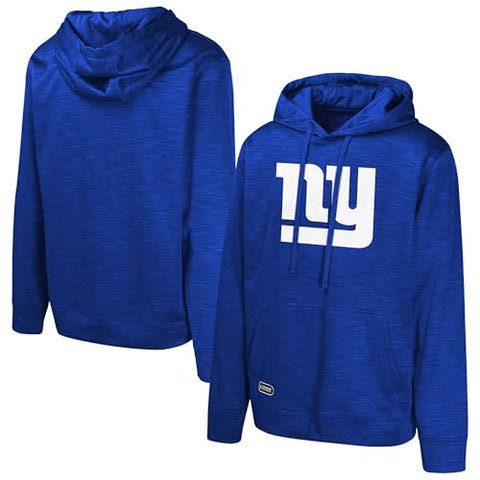 Outerstuff NFL Men’s Position One Long Sleeve Streak Fleece Pullover Hoodie, Comfortable and Stylish Team Apparel, New York Giants