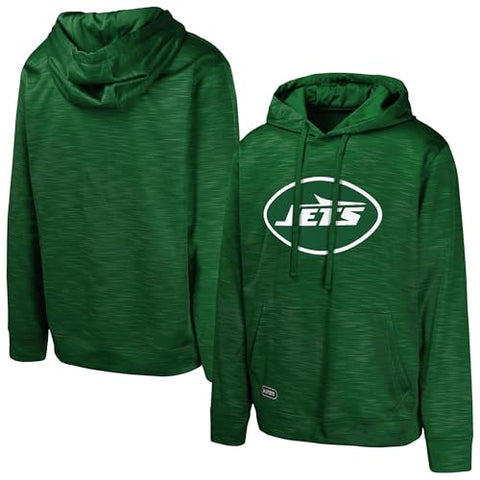 Outerstuff NFL Men’s Position One Long Sleeve Streak Fleece Pullover Hoodie, Comfortable and Stylish Team Apparel, New York Jets