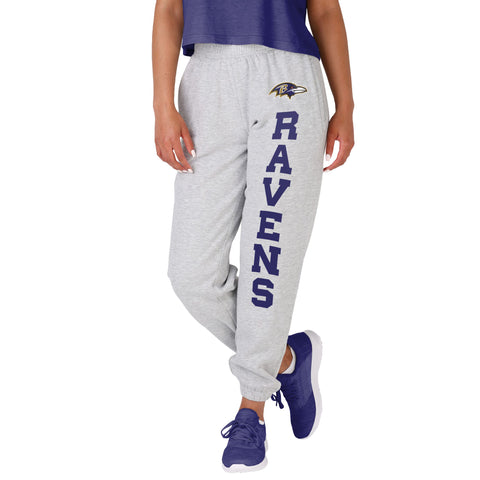 FOCO NFL Baltimore Ravens Big Wordmark Gray Sweatpants - Womens