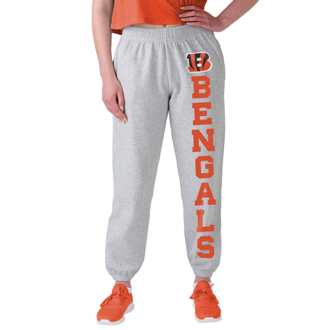 FOCO NFL Cincinnati Bengals Big Wordmark Gray Sweatpants - Womens