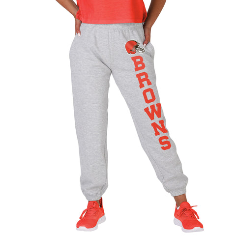 FOCO NFL Cleveland Browns Big Wordmark Gray Sweatpants - Womens