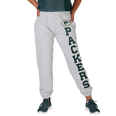 FOCO NFL Green Bay Packers Big Wordmark Gray Sweatpants - Womens