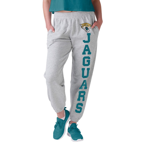 FOCO NFL Jacksonville Jaguars Big Wordmark Gray Sweatpants - Womens