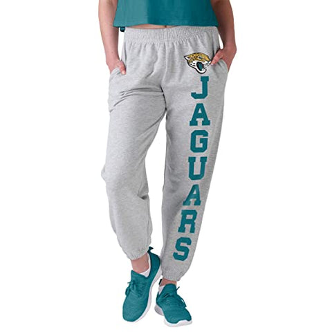 FOCO NFL Jacksonville Jaguars Big Wordmark Gray Sweatpants - Womens