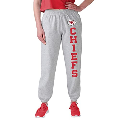 FOCO NFL Kansas City Chiefs Big Wordmark Gray Sweatpants - Womens