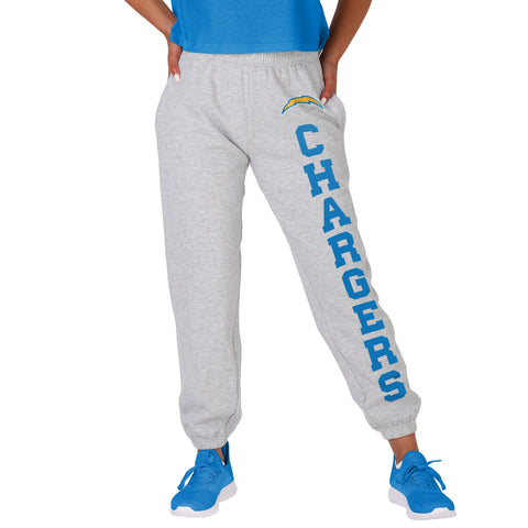 FOCO NFL Los Angeles Chargers Big Wordmark Gray Sweatpants - Womens