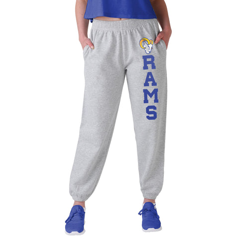 FOCO NFL Los Angeles Rams Big Wordmark Gray Sweatpants - Womens