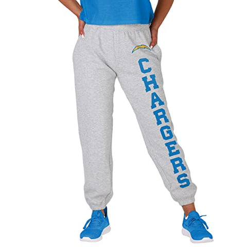 FOCO NFL Los Angeles Chargers Big Wordmark Gray Sweatpants - Womens