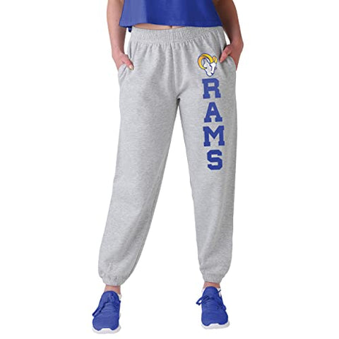 FOCO NFL Los Angeles Rams Big Wordmark Gray Sweatpants - Womens
