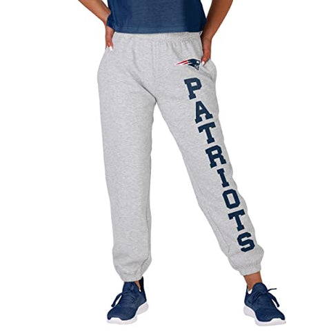 FOCO NFL New England Patriots Big Wordmark Gray Sweatpants - Womens
