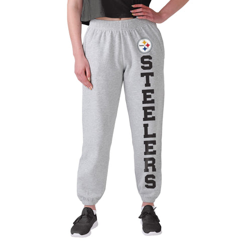 FOCO NFL Pittsburgh Steelers Big Wordmark Gray Sweatpants - Womens