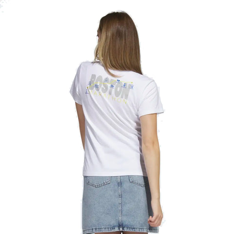 Adidas Womens Sportswear W BstnMap G Tee White