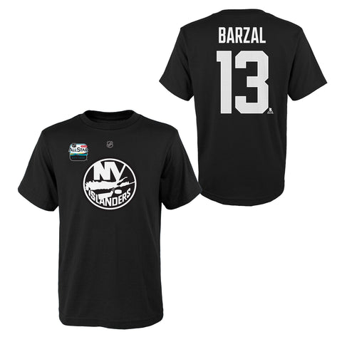 Outerstuff NHL 2019 All Star Boys Youth Replica Player Short Sleeve T-Shirt - New York Islanders, Mathew Barzal