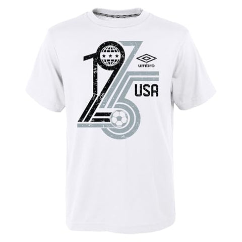 Umbro Men's USA Tee S25 White / Black