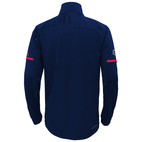 NHL Boys Youth Capitals Long Sleeve Quarter Zip Knit Jacket