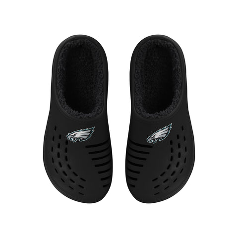 FOCO NFL Philadelphia Eagles Sherpa Lined Big Logo Clog - Mens
