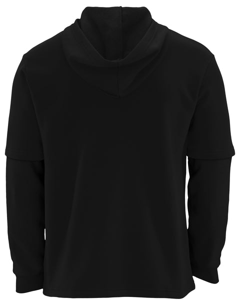 FOCO NFL Jacksonville Jaguars SMU Long Sleeve Wordmark Button Up With Hood - Mens Team Color