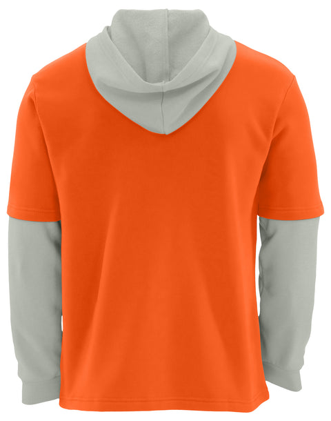 FOCO NFL Miami Dolphins SMU Long Sleeve Wordmark Button Up With Hood - Mens Team Color