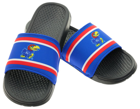 FOCO NCAA Kansas SMU 2024 Family Dollar Printed Slide - Mens