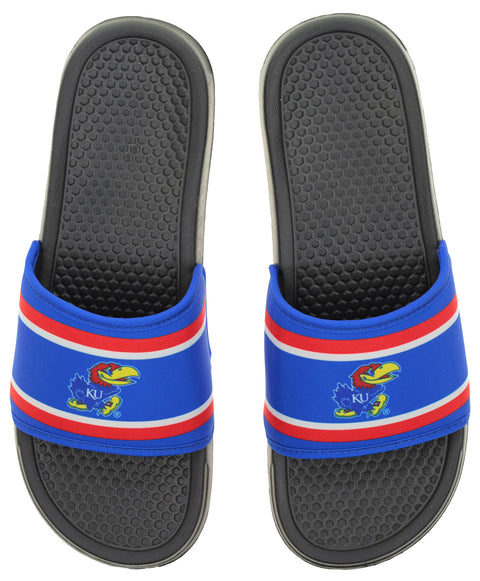 FOCO NCAA Kansas SMU 2024 Family Dollar Printed Slide - Mens