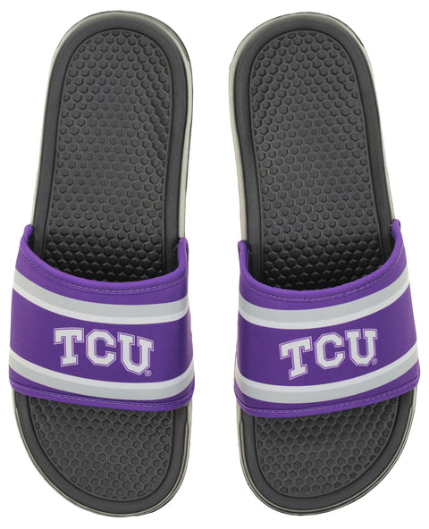 FOCO NCAA Texas Christian SMU 2024 Family Dollar Printed Slide - Mens