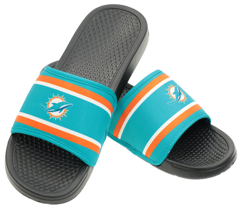 FOCO NFL Miami Dolphins SMU 2024 Family Dollar Printed Slide - Mens