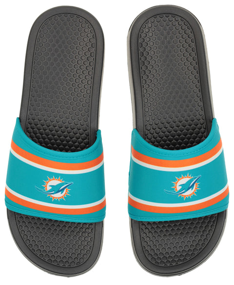 FOCO NFL Miami Dolphins SMU 2024 Family Dollar Printed Slide - Mens