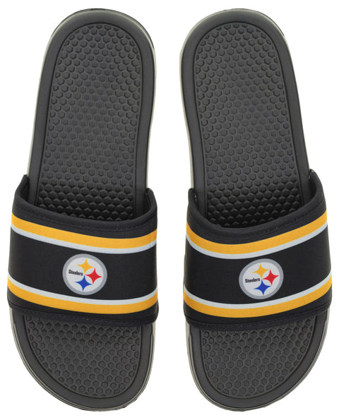 FOCO NFL Pittsburgh Steelers SMU 2024 Family Dollar Printed Slide - Mens