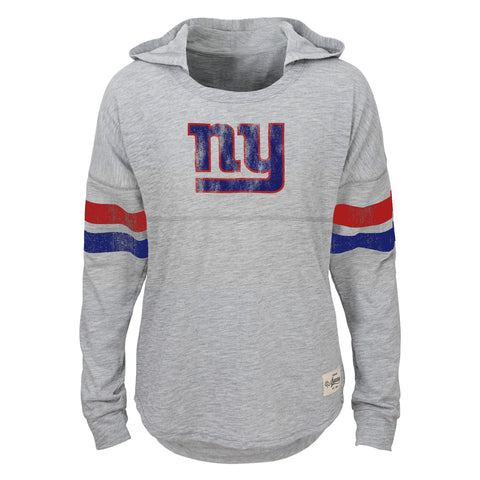 Outerstuff NFL New York Giants Youth Girls Campus Slouch Hooded Shirt