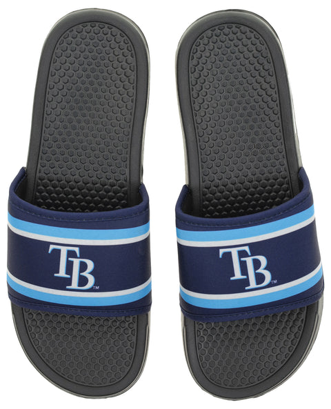 FOCO MLB Tampa Bay Rays SMU 2024 Family Dollar Printed Slide - Mens