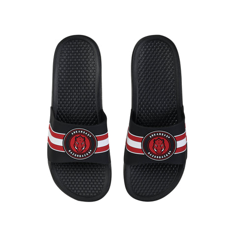FOCO NCAA Arkansas 2022 Stripe Raised Slide - Mens