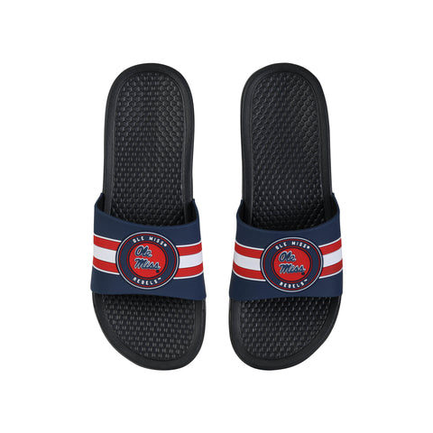 FOCO NCAA Ole Miss 2022 Stripe Raised Slide - Mens