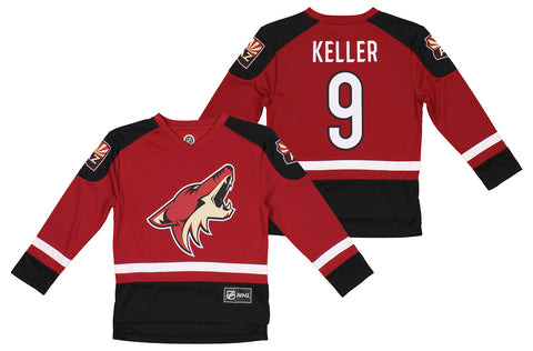 Outerstuff NHL Coyotes Clayton Keller Boys 4-18 Player Jersey Top Team Color