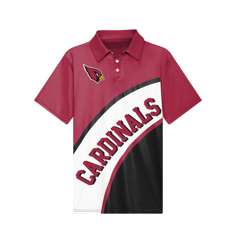 FOCO NFL Arizona Cardinals Exclusive Action Curved Polyester Polo - Mens