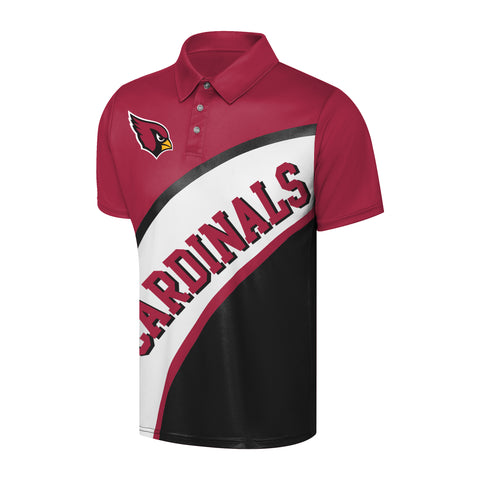 FOCO NFL Arizona Cardinals Exclusive Action Curved Polyester Polo - Mens