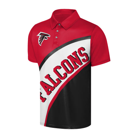 FOCO NFL Atlanta Falcons Exclusive Action Curved Polyester Polo - Mens Multi