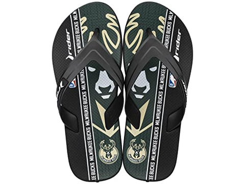 Rider Strike III NBA League, Athletic Flip-Flops for Men, Milwaukee Bucks