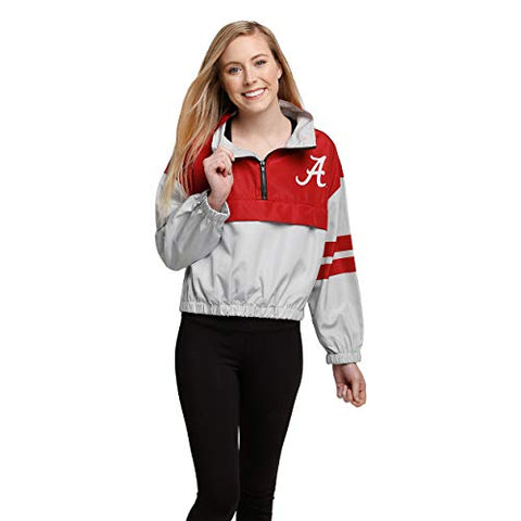 FOCO Alabama Crimson Tide Womens Winning Play Windbreaker