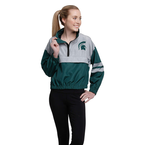 FOCO NCAA Michigan State Winning Play Windbreaker - Womens