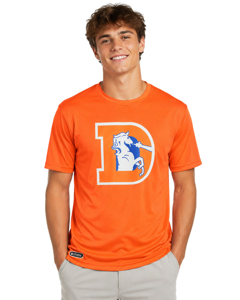 Outerstuff NFL Men's Denver Broncos Short Sleeve Tee Modern Throwback Team Color